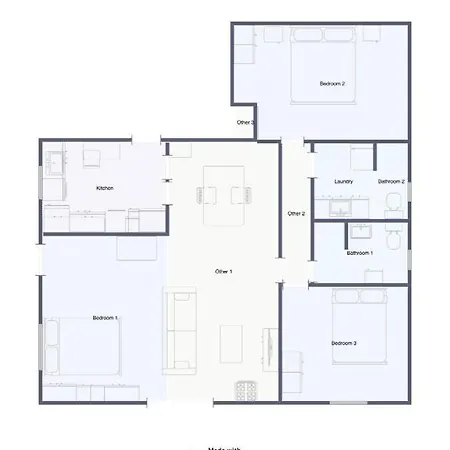 度假居 Maison 4 A 6 Pers Quartier Calme Confort 艾格-莫尔特